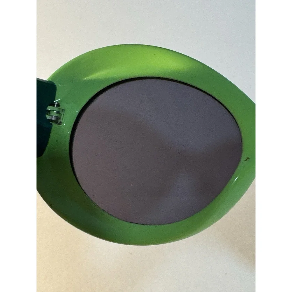 1996 Gianni Versace Sunglasses Mod. 418/P Col 899 Green Leather